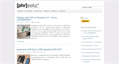 Desktop Screenshot of blog.phreekz.de