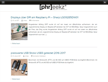 Tablet Screenshot of blog.phreekz.de